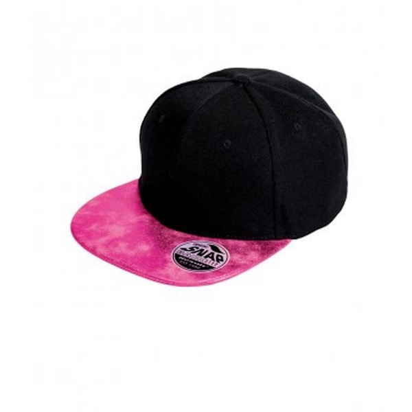 Result Bronx Glitter Snapback Cap för män, One Size, Svart/Rosa Black/Pink One Size