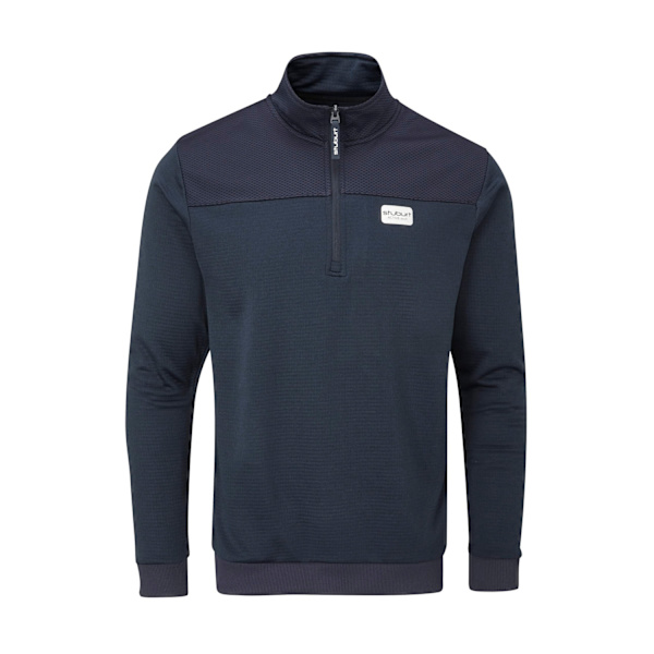 Stuburt Herr Active-tech Zip Neck Topp M Fransk Marinblå French Navy M