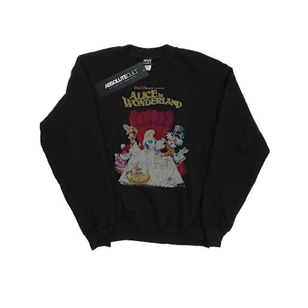 Disney Mens Alice In Wonderland Retro Poster Sweatshirt M Svart Black M