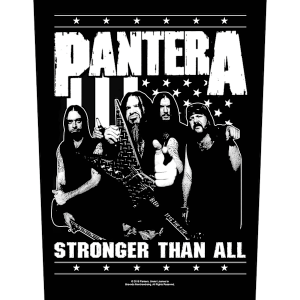 Pantera Stronger Than All Sy-på lapp En storlek Svart/Vit Black/White One Size
