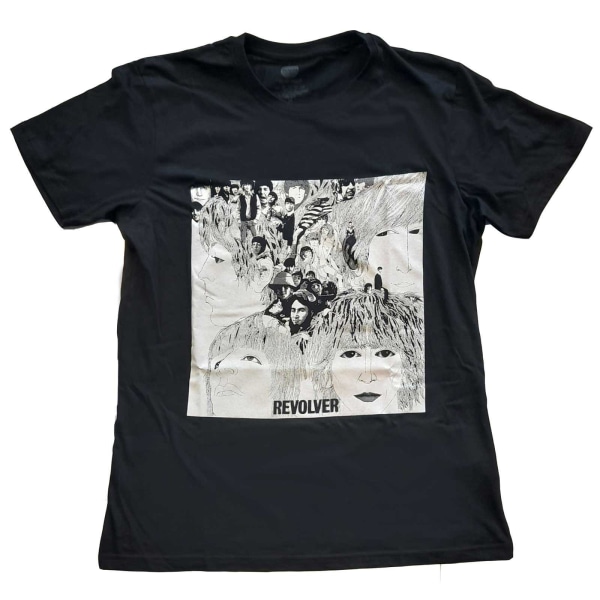The Beatles Unisex Adult Revolver Album T-shirt bomull XL Svart Black XL
