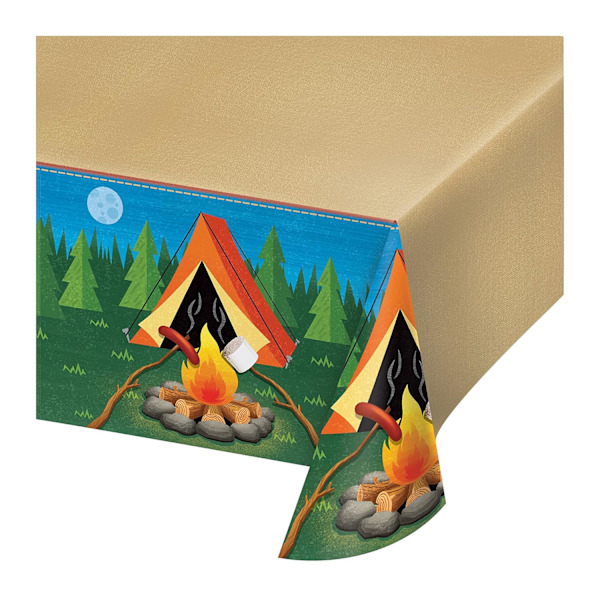 Creative Party Camp Out Plast All-Over Print Party Bordsdukning Multicoloured One Size