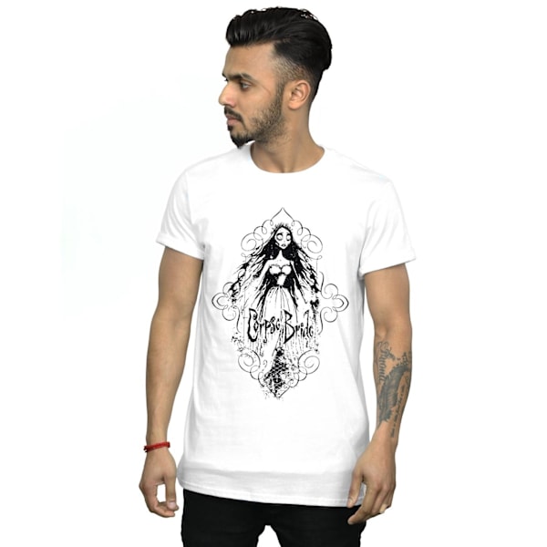 Corpse Bride Herr Skissad Brud T-shirt 5XL Vit White 5XL