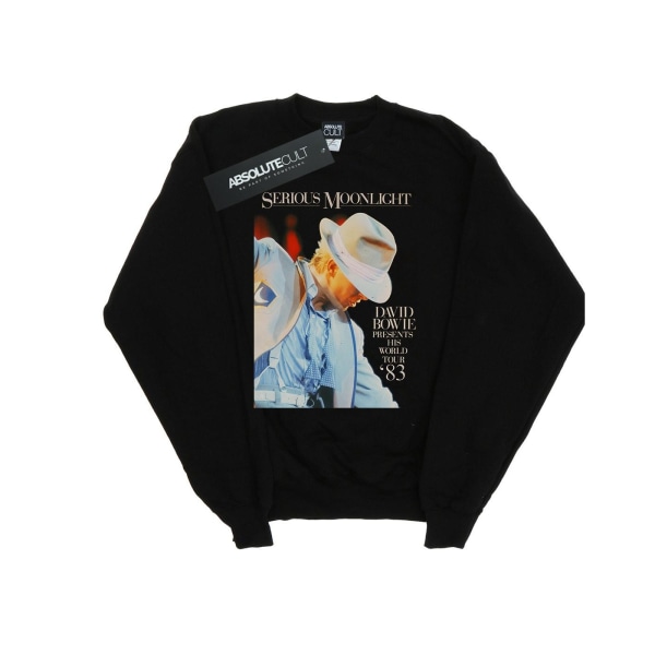 David Bowie Men Serious Moonlight Sweatshirt 4XL Svart Black 4XL