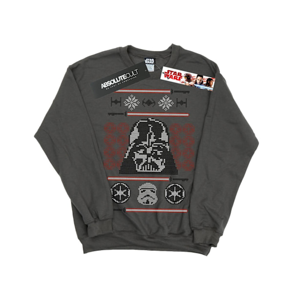 Star Wars Jultröja Herr Vader Huvud Fair Isle M Kolgrå Charcoal M
