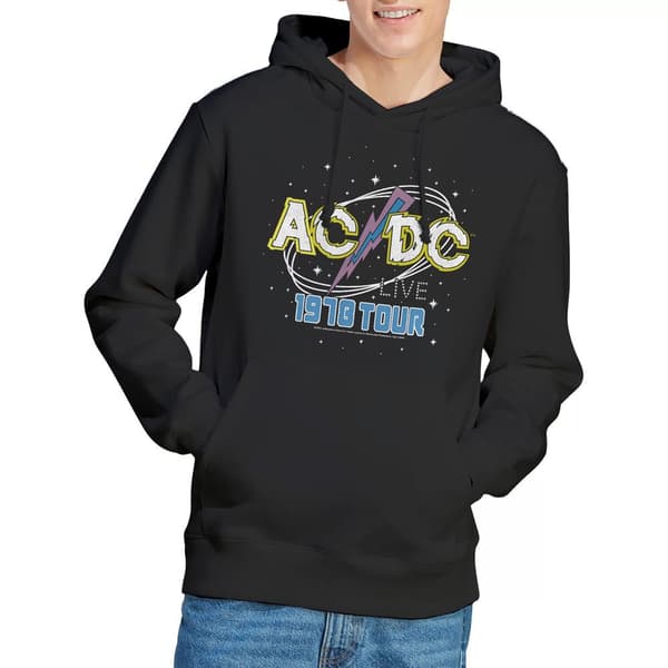 AC/DC Herr Live Hoodie L Svart Black L