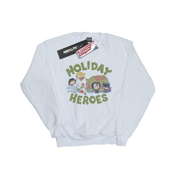 DC Comics Girls Justice League Jul Leverans Sweatshirt 7- White 7-8 Years