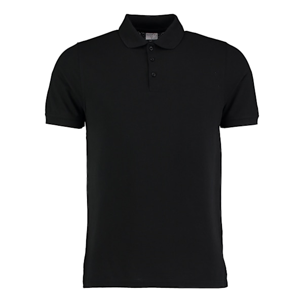 Kustom Kit Klassic Superwash 60°C Heavyweight Slim Polo Sh för män Black L