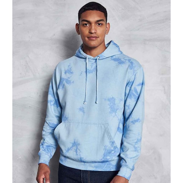 Awdis Unisex Tie Dye Hoodie L Blå Moln Blue Cloud L