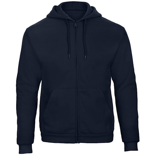 B&C Unisex Adult ID.205 50/50 Full Zip Hoodie XL Marinblå Navy XL