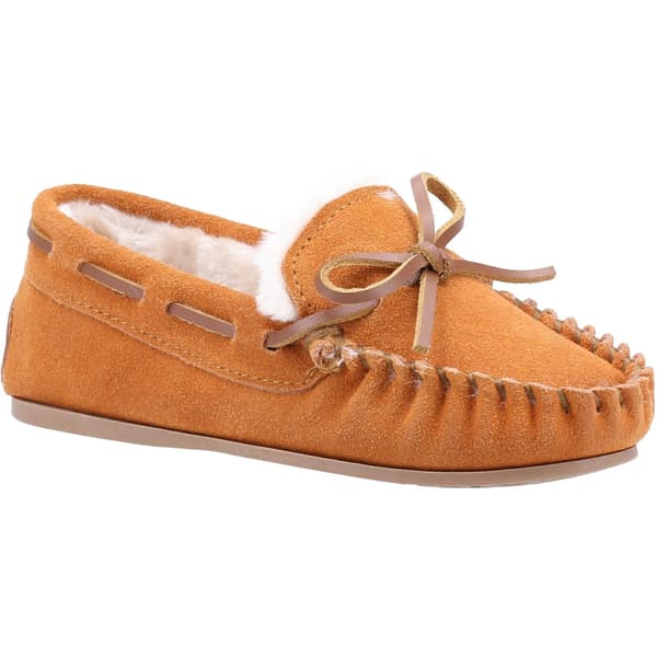 Hush Puppies Barn/Barn Addison Mockaskor i mocka 1 UK Tan Tan 1 UK