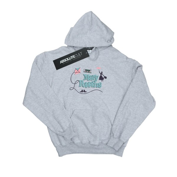 Disney Dam/Dam Mary Poppins Logo Hoodie L Sports Grey Sports Grey L