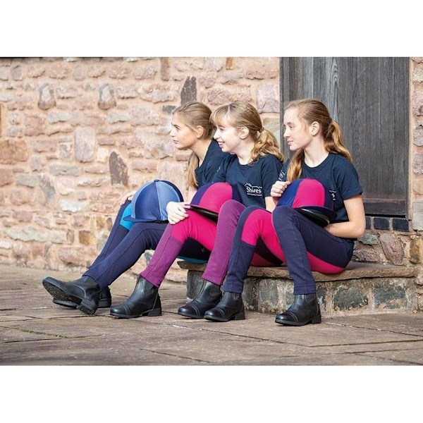 Wessex Girls Tvåfärgade Jodhpurs 5-6 År Lila/Rosa Purple/Pink 5-6 Years