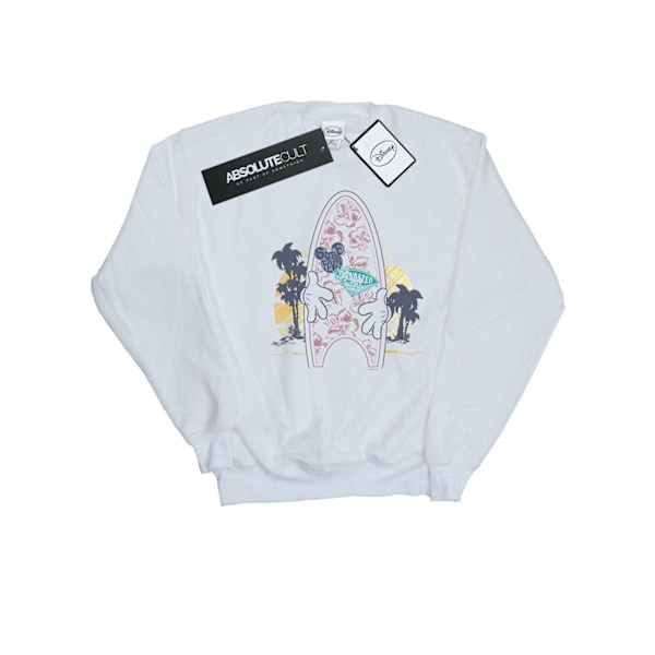 Disney Girls Mickey Mouse Surf Fever Sweatshirt 5-6 år Vit White 5-6 Years