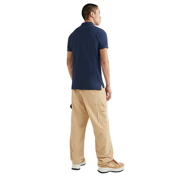 Tommy Jeans Herr Kragad Slim Pikétröja L Marinblå Navy L