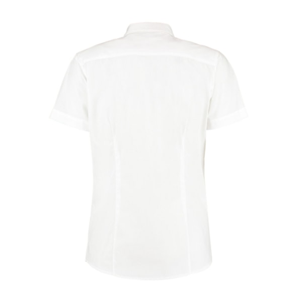 Kustom Kit Dam/Dam Workforce Kortärmad Blus 28 UK W White 28 UK