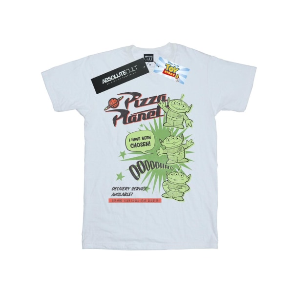 Disney Boys Toy Story 4 Pizza Planet Little Green Men T-shirt 7 White 7-8 Years
