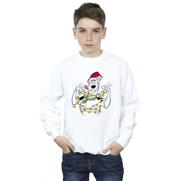 Scooby Doo Pojkar Jul Klockor Sweatshirt 3-4 År Vit White 3-4 Years