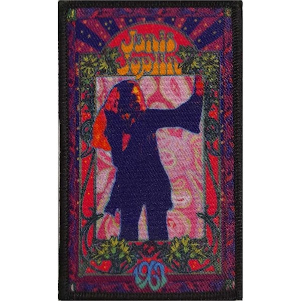 Janis Joplin Blommig Flamma Patch En Storlek Flerfärgad Multicoloured One Size