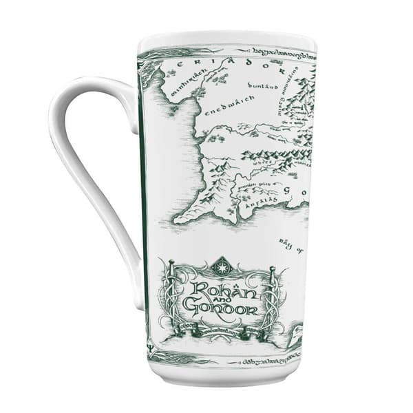 Sagan om ringen Vit karta 470ml Mugg One Size Vit White One Size