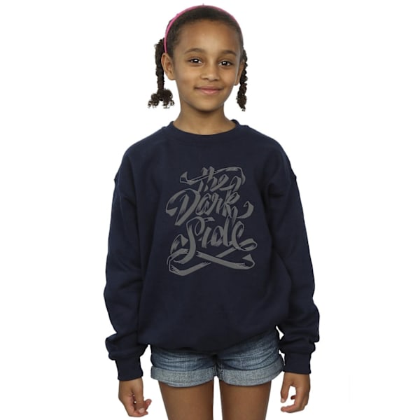 Star Wars: Obi-Wan Kenobi Tjej The Dark Side Sweatshirt 3-4 År Navy Blue 3-4 Years