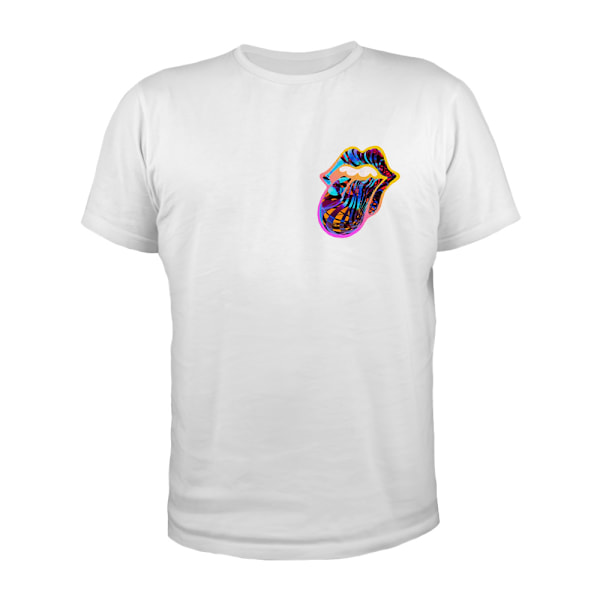 The Rolling Stones Unisex Adult Sixty Gradient Text Cotton T-Sh White XXL