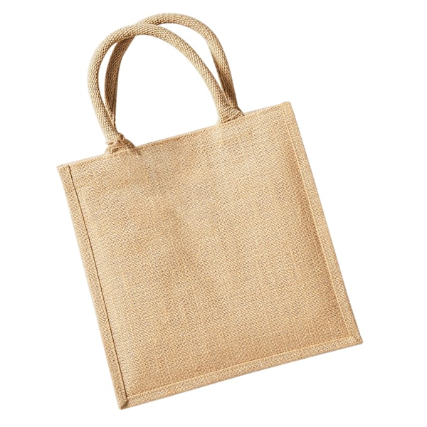 Westford Mill Midi Jute Tote Bag One Size Natural Natural One Size