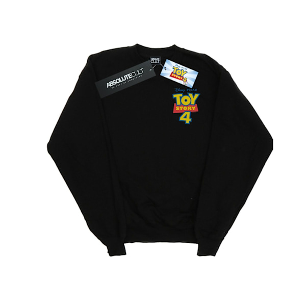 Disney Dam/Kvinnor Toy Story 4 Logotyp Brösttryck Sweatshirt L Black L