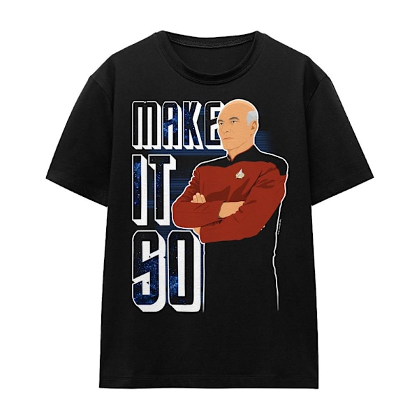 Star Trek: The Next Generation Unisex Vuxen Make It So T-Shirt Black L