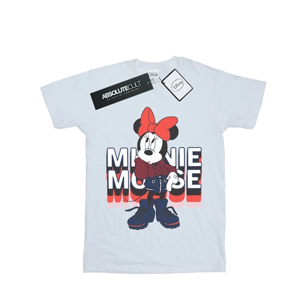 Disney Boys Minnie Mouse In Hoodie T-Shirt 7-8 År Vit White 7-8 Years