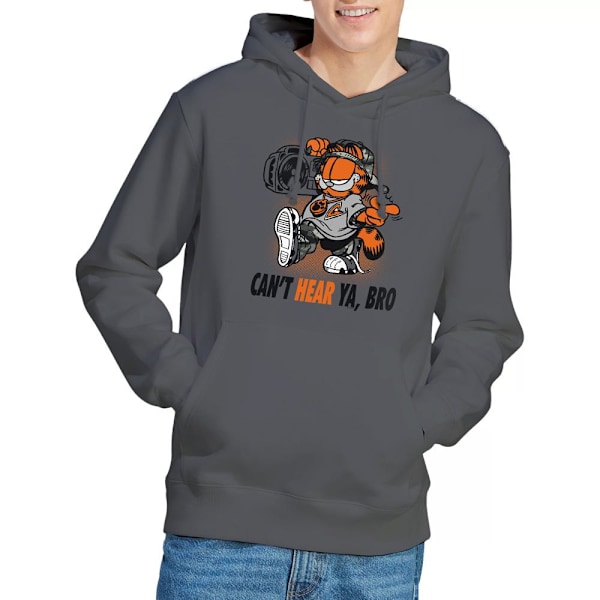 Garfield Herr Oh Snap Hoodie XL Kolgrå Charcoal XL