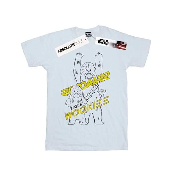 Star Wars T-shirt för män - Roar Like A Wookiee - 4XL - Vit White 4XL