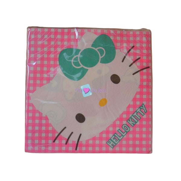 Hello Kitty Servetter (16-pack) One Size Rosa/Grön/Krämfärgad Pink/Green/Cream One Size