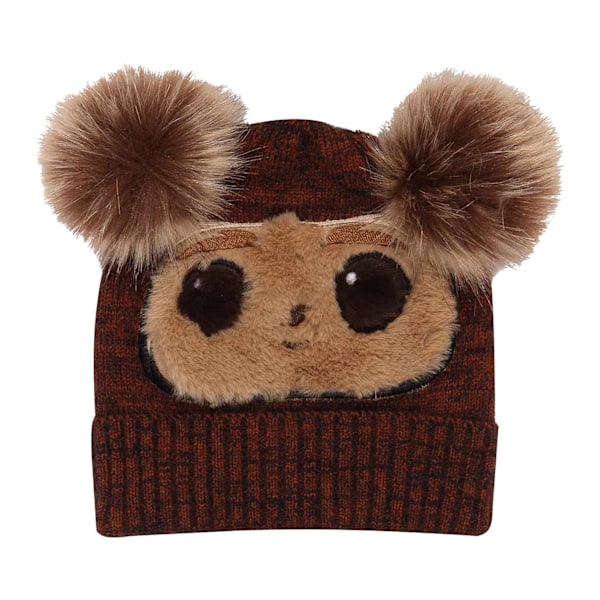 Gremlins Gizmo Ansikte Fluffig Mössa One Size Brun Brown One Size
