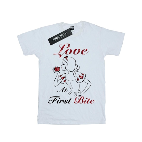 Disney Princess Girls Love At First Bite Bomull T-shirt 7-8 år White 7-8 Years