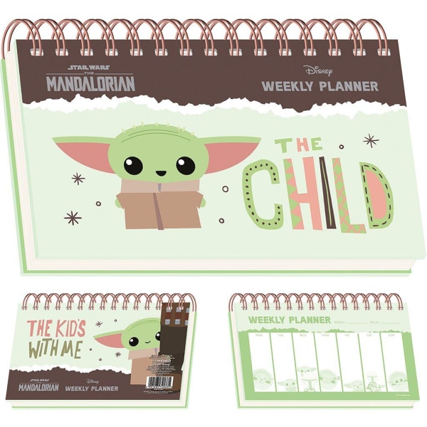 Star Wars: The Mandalorian The Kids With Me Planner One Size Gr Green/Brown One Size
