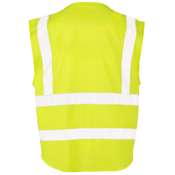 SAFE-GUARD by Result Unisex Vuxen Executive Mesh Säkerhet Hi-Vis Fluorescent Yellow XL