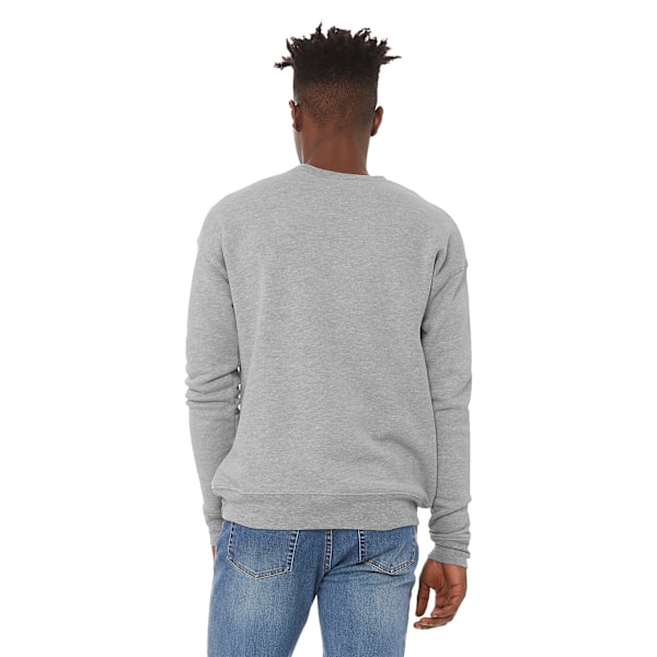 Bella + Canvas Unisex Vuxen Fleece Drop Shoulder Sweatshirt M A Athletic Heather M
