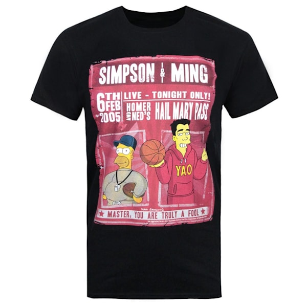 The Simpsons Officiellt Herr Simpson & Ming T-shirt M Svart Black M