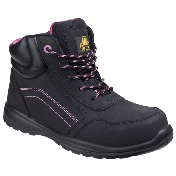 Amblers Safety Dam/Dam Komposit Säkerhetsstövlar Med Sidodragkedja Black 3 UK