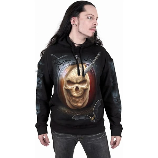 Spiral Direct Unisex Adult Carving Death Hoodie S Svart Black S