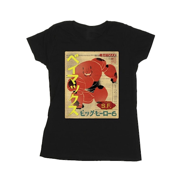 Disney Dam/Kvinnor Big Hero 6 Baymax Baymax Tidning Bomull Black M