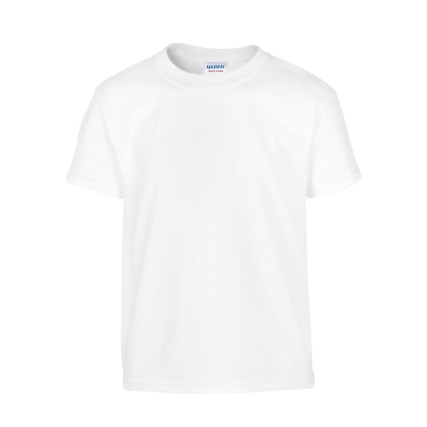 Gildan Barn/Barn Bomull Tung T-shirt 12-13 År Vit White 12-13 Years