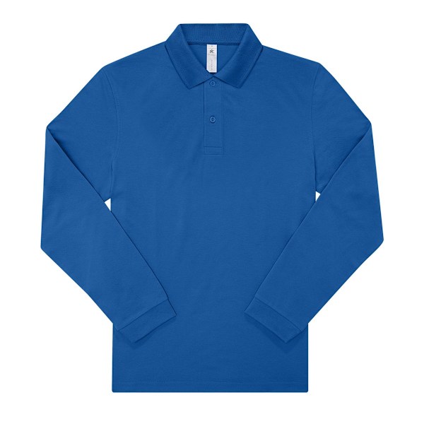 B&C Herr My Long-Sleeved Polo Shirt S Royal Blue Royal Blue S