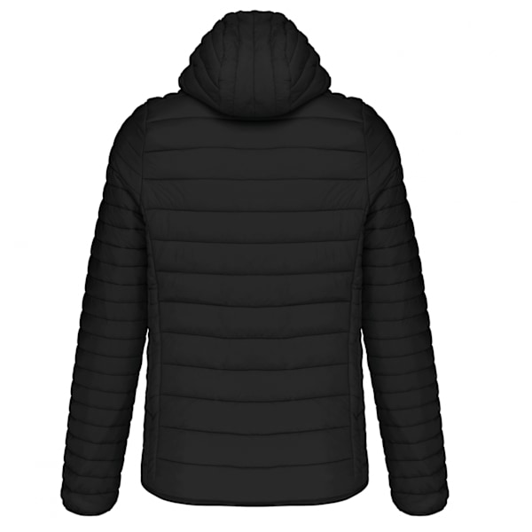 Kariban Herr Lättvikts Vadderad Jacka med Huva 3XL Svart Black 3XL