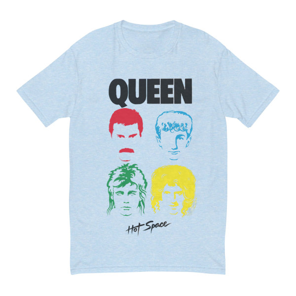 Queen Unisex Vuxen Hot Space Album T-shirt M Ljusblå Light Blue M