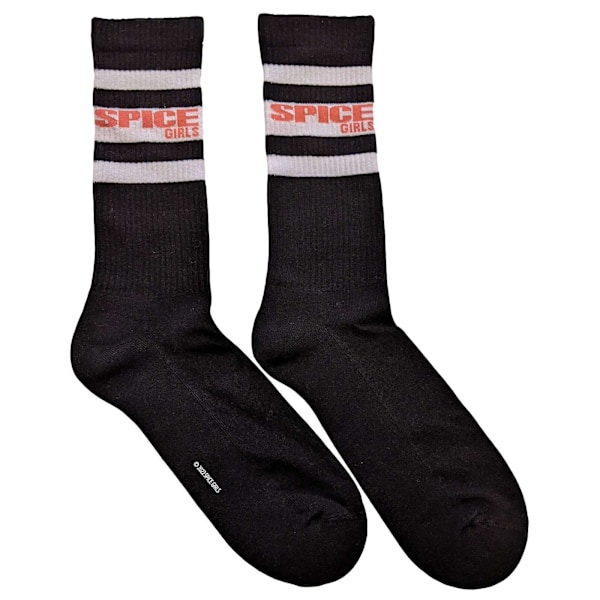 Spice Girls Unisex Adult Stripe Logo Socks 7 UK-11 UK Svart/Vit Black/White 7 UK-11 UK