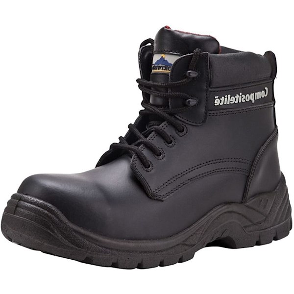 Portwest Herr Compositelite Thor S3 Lädersäkerhetskängor 7 UK B Black 7 UK
