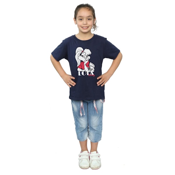 Looney Tunes Girls Lola Bunny Bomull T-shirt 12-13 år Marinblå B Navy Blue 12-13 Years