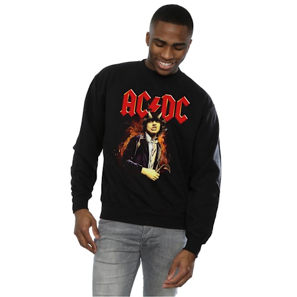 AC/DC Herr Angus Highway To Hell Sweatshirt 4XL Svart Black 4XL